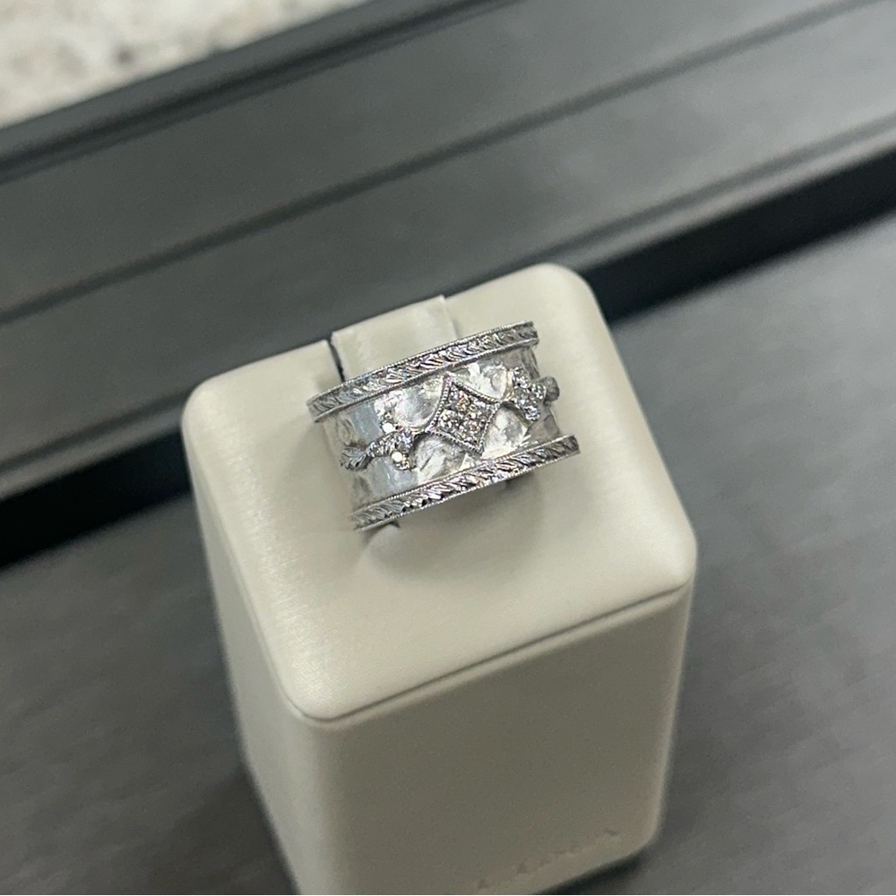 Gabriel & Co Sterling Silver and Diamond Ring